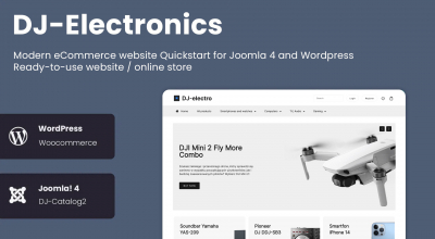 DJ-Electronics - the eCommerce website Quickstart for Joomla 4